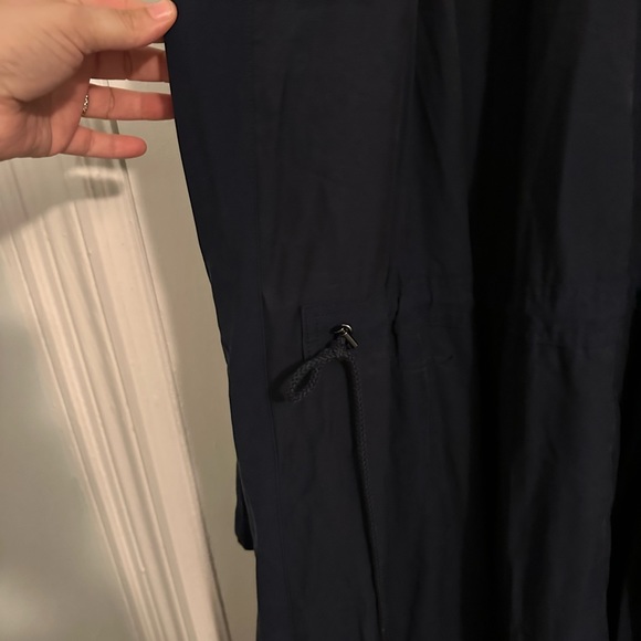 NWT Lane Bryant Drawstring waist Blue Duster Coat Size 22/24 - Picture 3 of 5